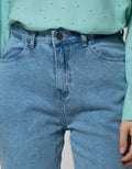 Nevada Denim Long Pants Mom Fit