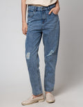 Nevada Denim Long Pants Boyf Destroyed