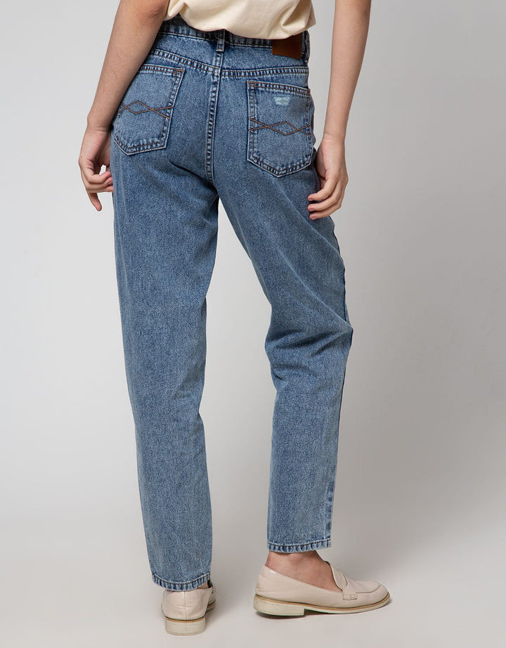 Nevada Denim Long Pants Boyf Destroyed