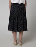 Connexion Women Midi Skirt Pleat Print Abstract
