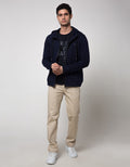 Watchout Jeans Hoodie Casual Pria