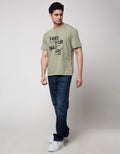 Watchout Jeans Men's T-Shirt Print Free