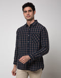 Watchout Jeans Plaid Long Sleeve Shirt