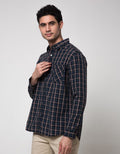 Watchout Jeans Plaid Long Sleeve Shirt