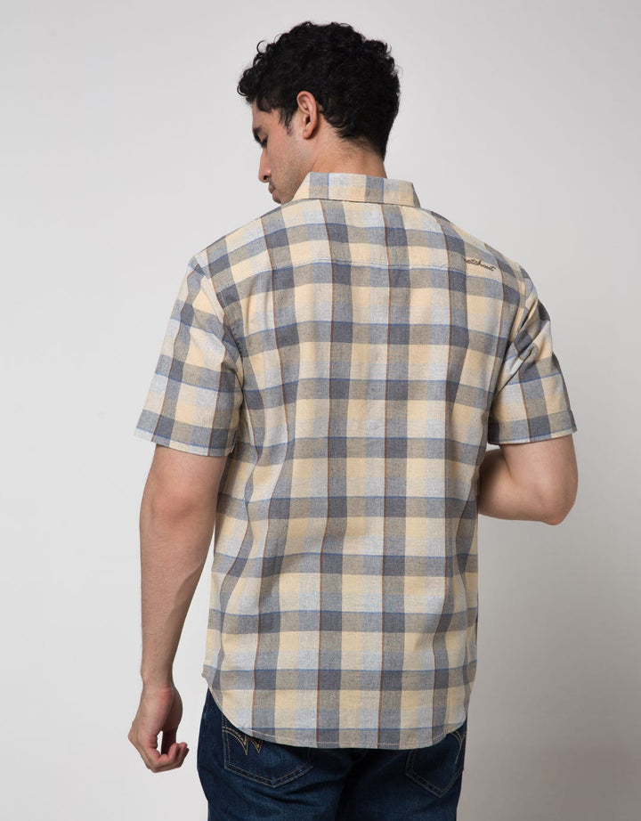 Watchout Casual Check Box Kemeja Pria