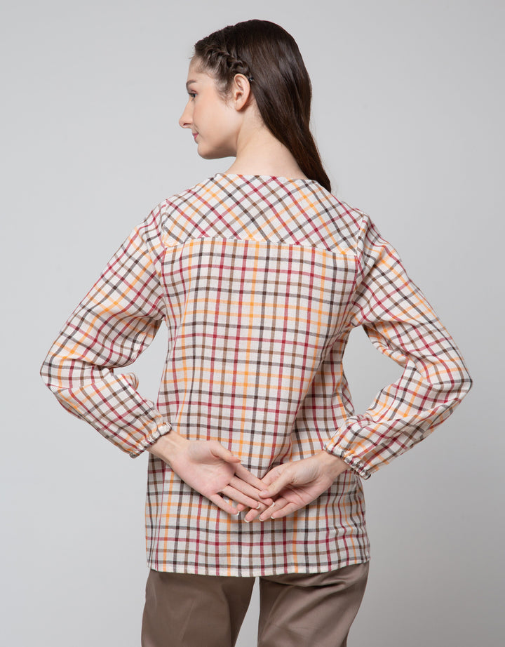 Triset Ladies Blouses Print Cubes