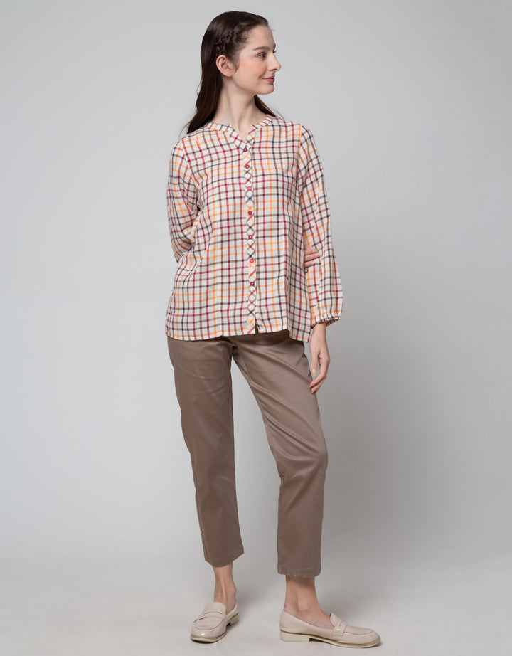 Triset Ladies Blouses Print Cubes