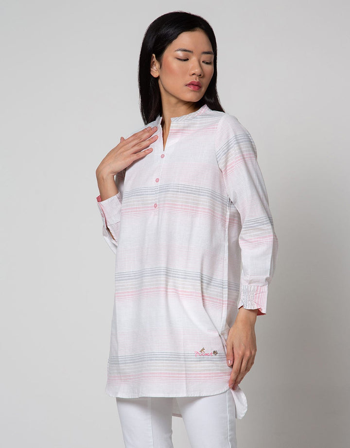 Triset Casual Color Stripe Blouses