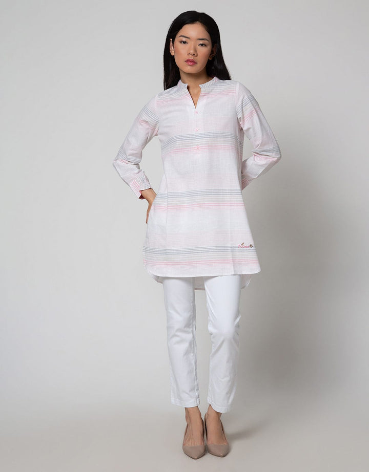 Triset Casual Color Stripe Blouses