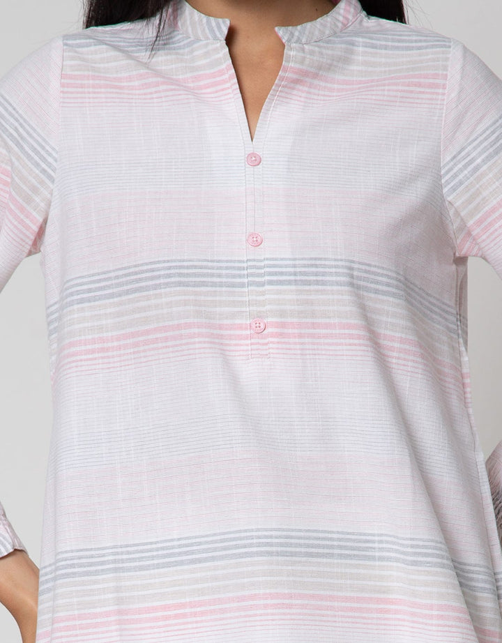 Triset Casual Color Stripe Blouses