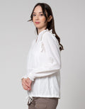 Triset Casual Ruffle Stripe Blouse