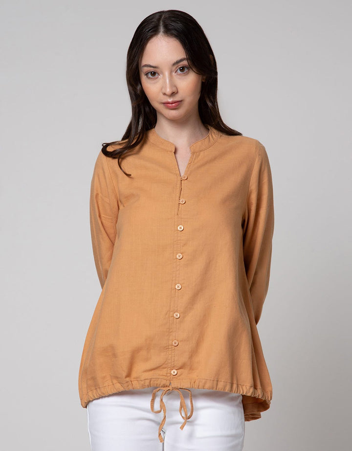 Triset Casual Drawstring Bottom Blouse