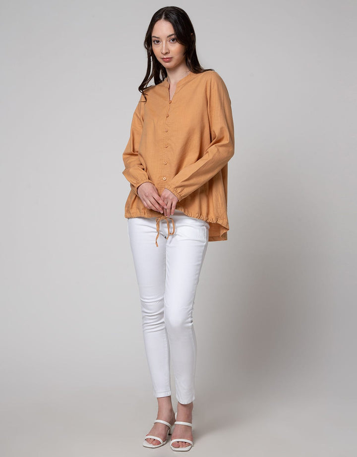 Triset Casual Drawstring Bottom Blouse