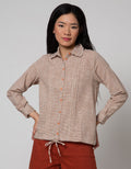 Triset Casual Stripes Blouse Wanita