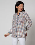 Triset Casual Check Print Blouses