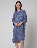 St. Yves Midi Full Print Dress Wanita