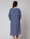 St. Yves Midi Full Print Dress Wanita