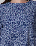 St. Yves Midi Full Print Dress Wanita