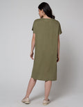 Connexion Mom Short Sleeve Midi Dress Rayon