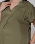 Connexion Mom Short Sleeve Midi Dress Rayon