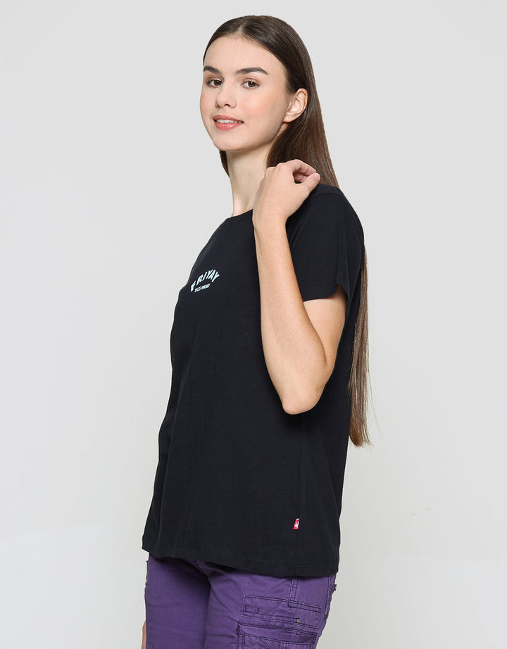 Cardinal Friyay Print Kaos Casual Wanita