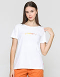 Cardinal Passions Print Kaos Casual Wanita