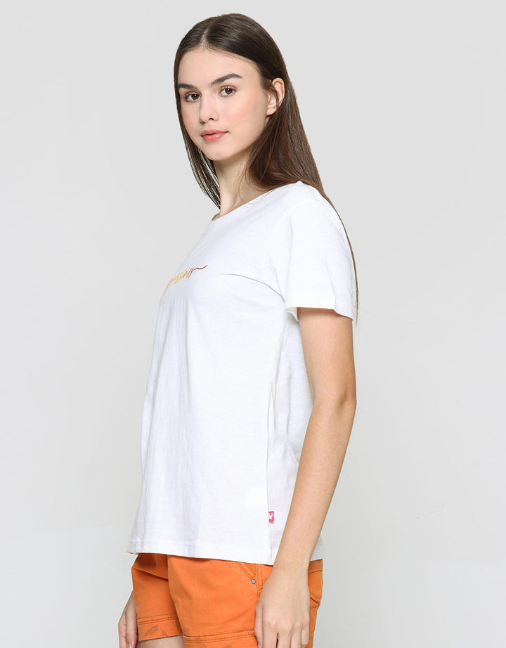 Cardinal Passions Print Kaos Casual Wanita