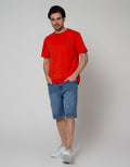 Nevada Denim Short Pants Rubber Waist Destroy