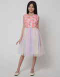 Kidz Too Tile Flower Midi Dress Anak Perempuan
