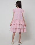 Kidz Too Short Sleeve Midi Dress Salur Bordir Unicorn Geber