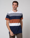 Cole Stripe Eng Block Kaos Pria