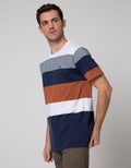 Cole Stripe Eng Block Kaos Pria