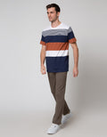 Cole Stripe Eng Block Kaos Pria