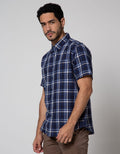 Cole Short Sleeve Shirt Woven Shirt Medium Check
