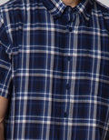 Cole Short Sleeve Shirt Woven Shirt Medium Check