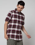 Cole Short Sleeve Shirt Woven Print Check