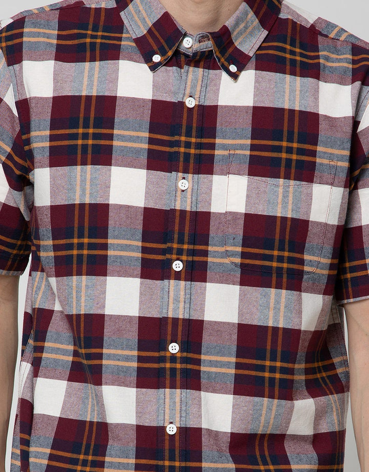 Cole Short Sleeve Shirt Woven Print Check