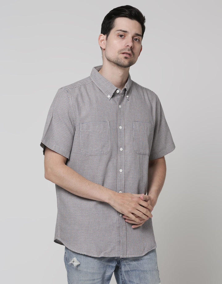 Cole Short Sleeve Shirt Woven Shirt Small Check 2