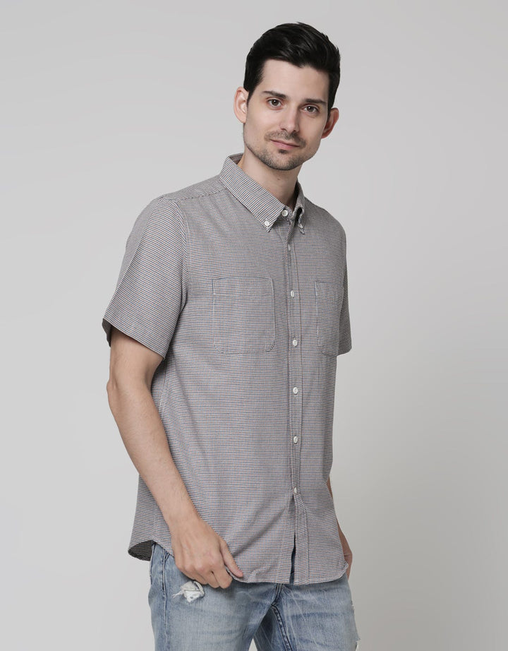Cole Short Sleeve Shirt Woven Shirt Small Check 2