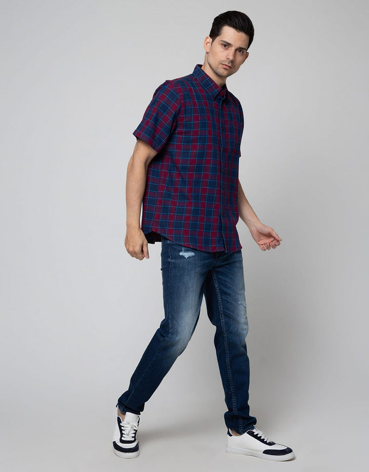 Cole Short Sleeve Shirt Medium Check