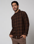 Cole Long Sleeve Shirt Woven Check Pocket