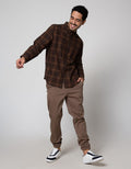 Cole Long Sleeve Shirt Woven Check Pocket