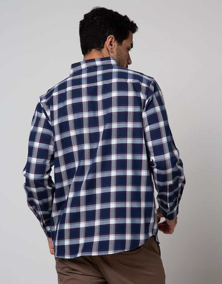 Cole Long Sleeve Shirt Woven Medim Check