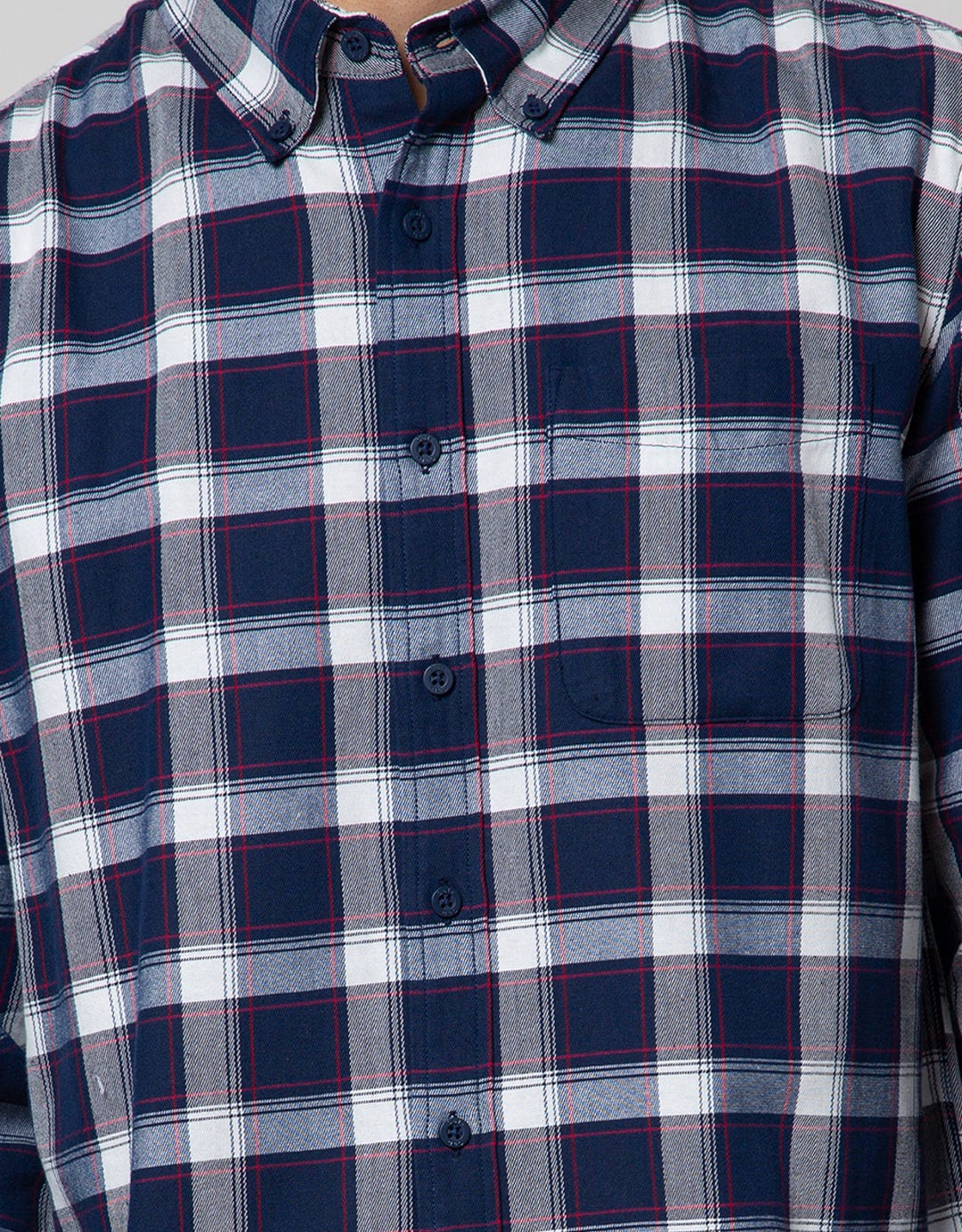 Cole Long Sleeve Shirt Woven Medim Check