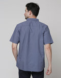 Cole Short Sleeve Shirt Woven Print Geo Slub