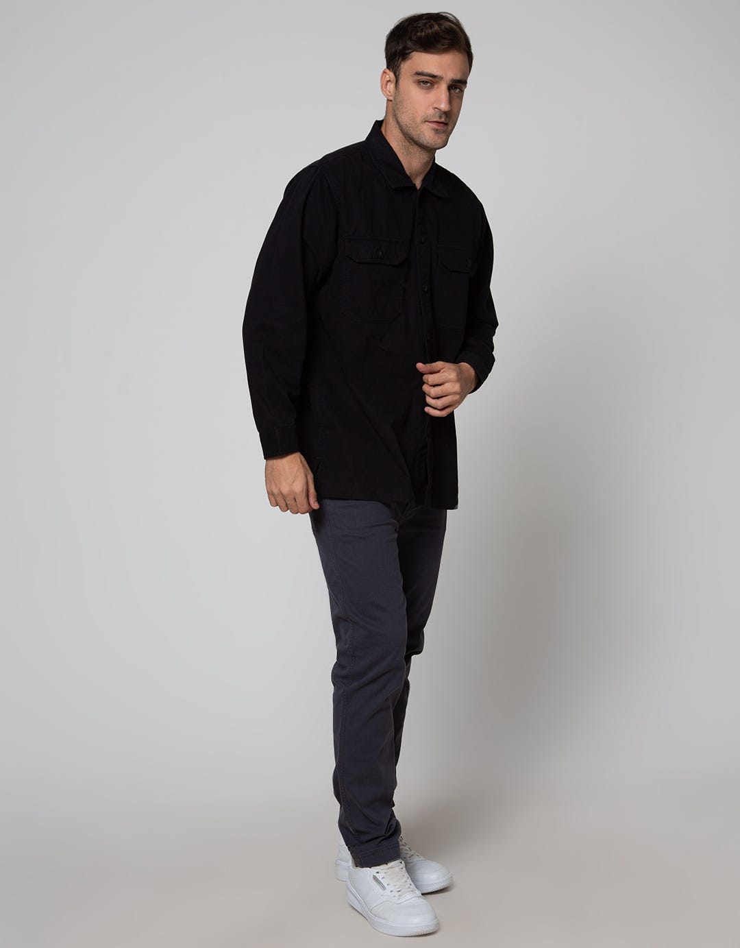 Cole Jaket Shirt Twill Solid
