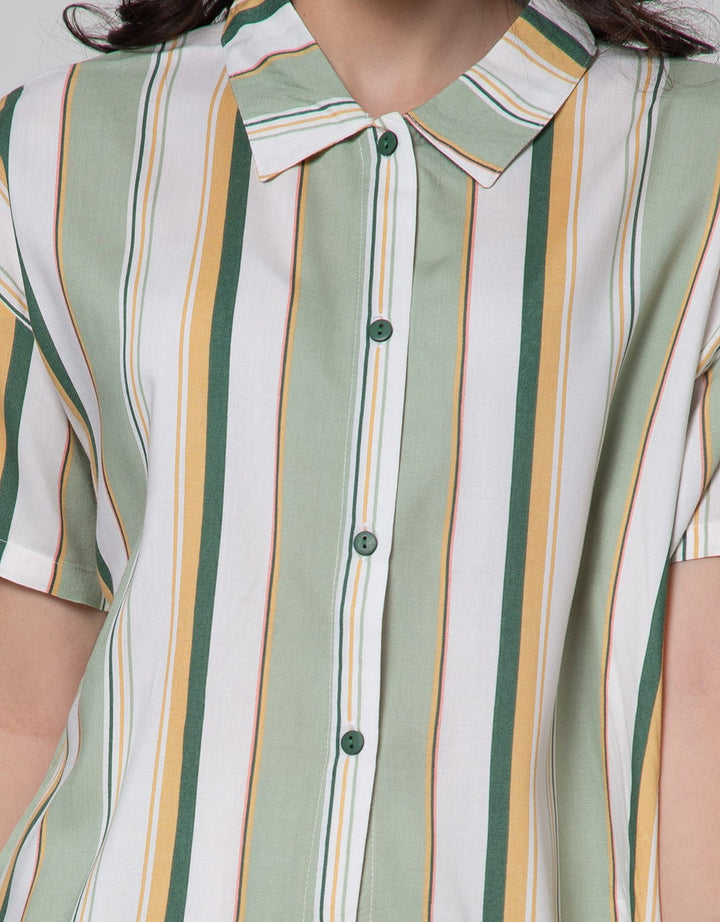 Nevada Short Sleeve Pyjama Shorts Stripe