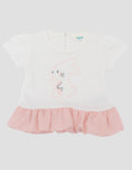 Little M Embro Bunny With Woven Baloon Kaos Bayi
