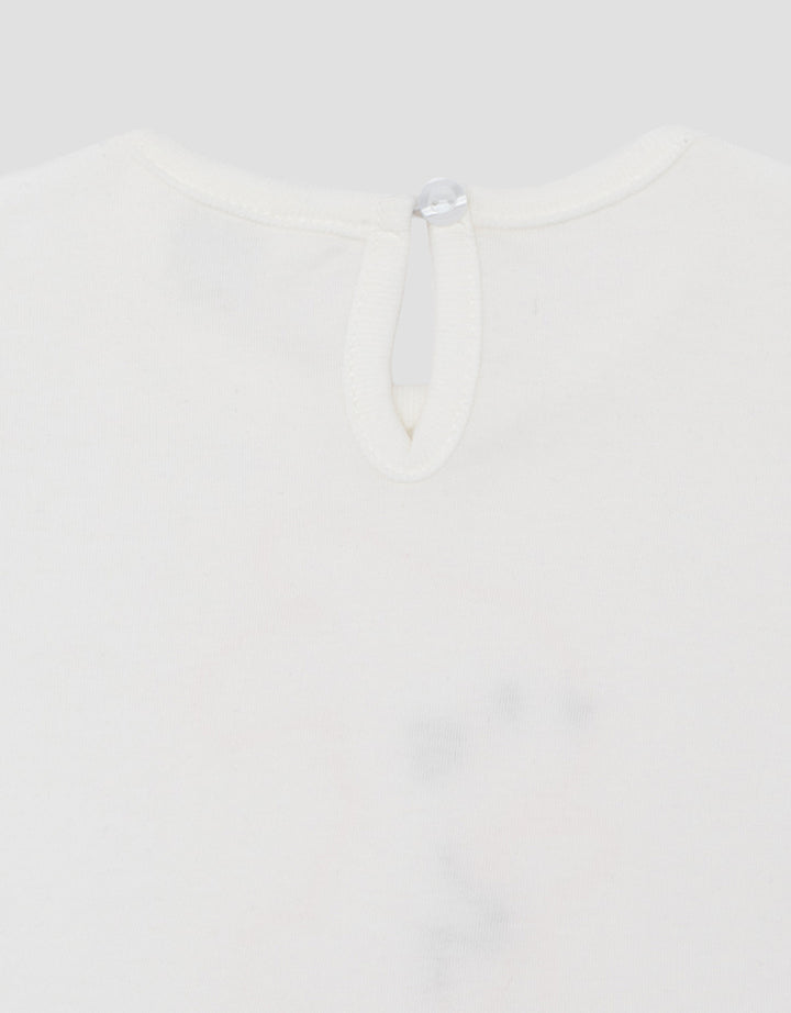 Little M Embro Bunny With Woven Baloon Kaos Bayi