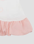 Little M Embro Bunny With Woven Baloon Kaos Bayi